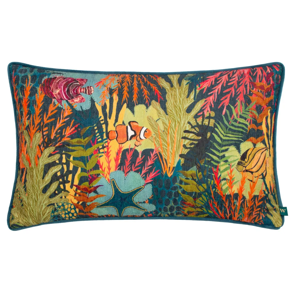 Abyss Coral Bay Rectangular Cushion Multicolour
