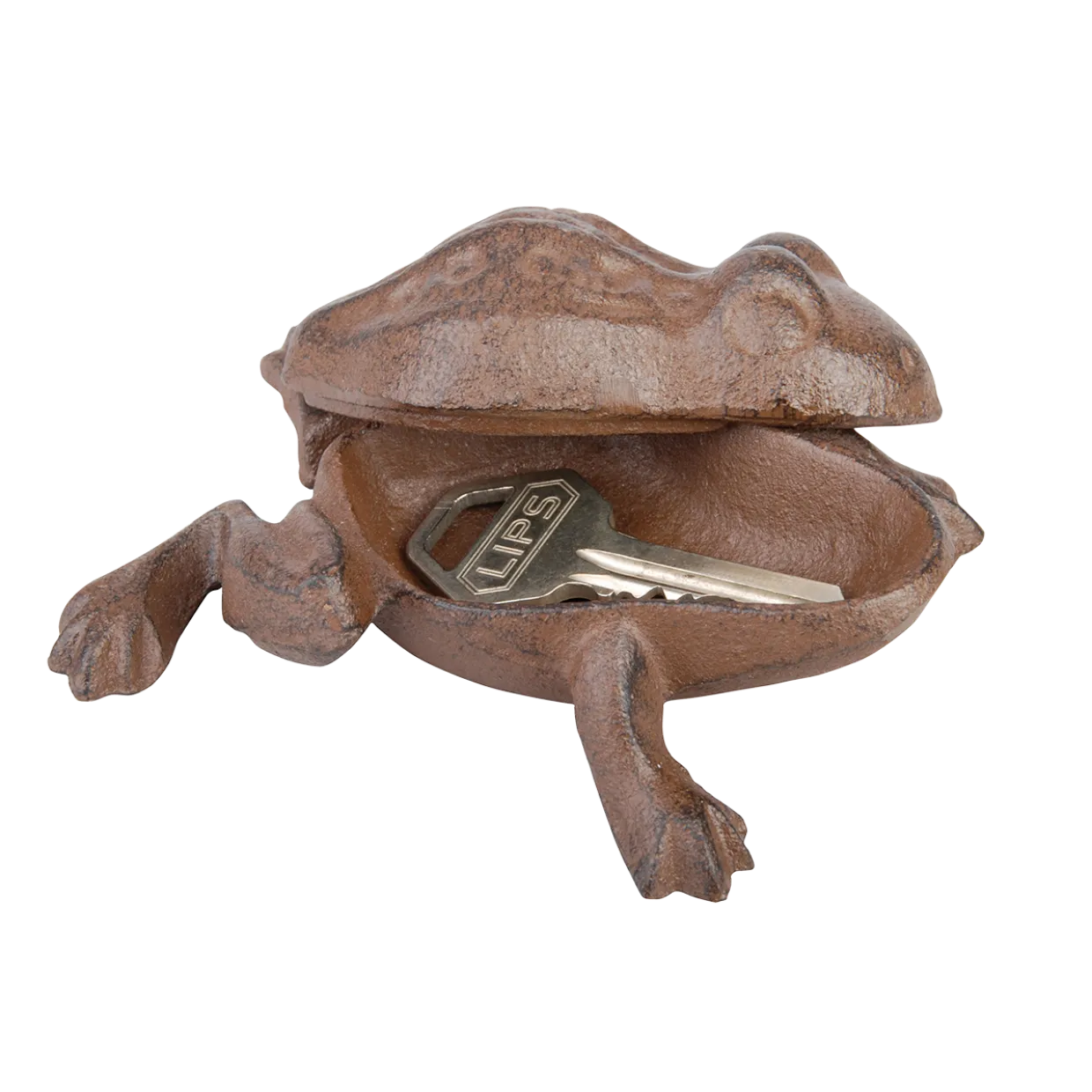 Animal Key Keepers, Turtle/Hedgehog/Frog - Cast Iron, Antique Brown - Set of 3