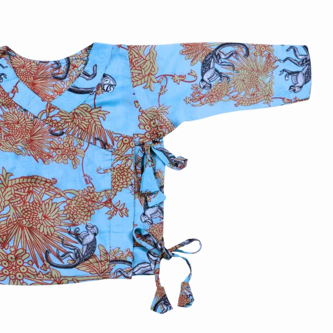 Baby Co-ord Set | Funky Monkey Blue | 0-1 Year