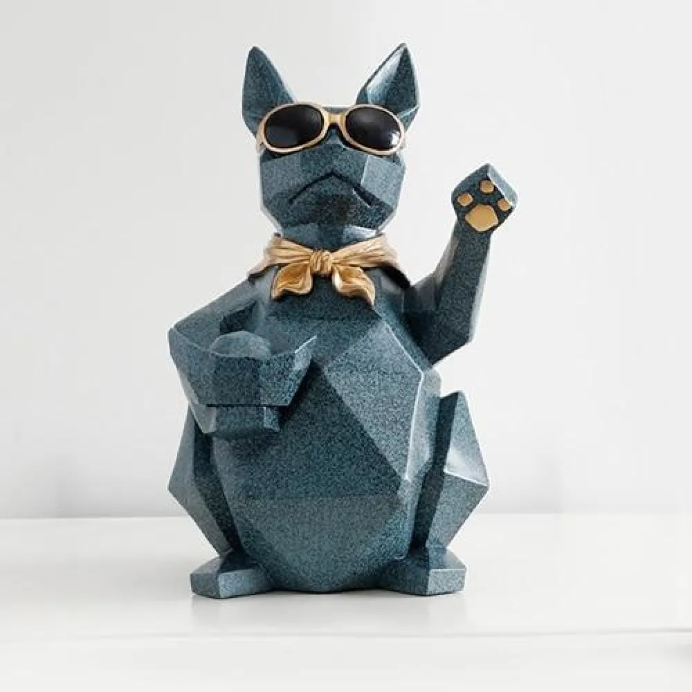 Cat Dog Figurines Resin Miniature Cute Ornaments for Home Office Decoration