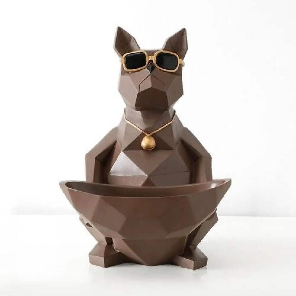 Cat Dog Figurines Resin Miniature Cute Ornaments for Home Office Decoration