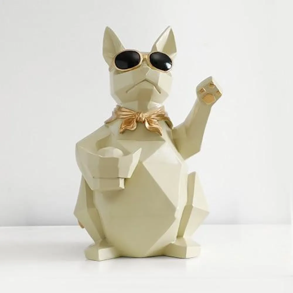 Cat Dog Figurines Resin Miniature Cute Ornaments for Home Office Decoration