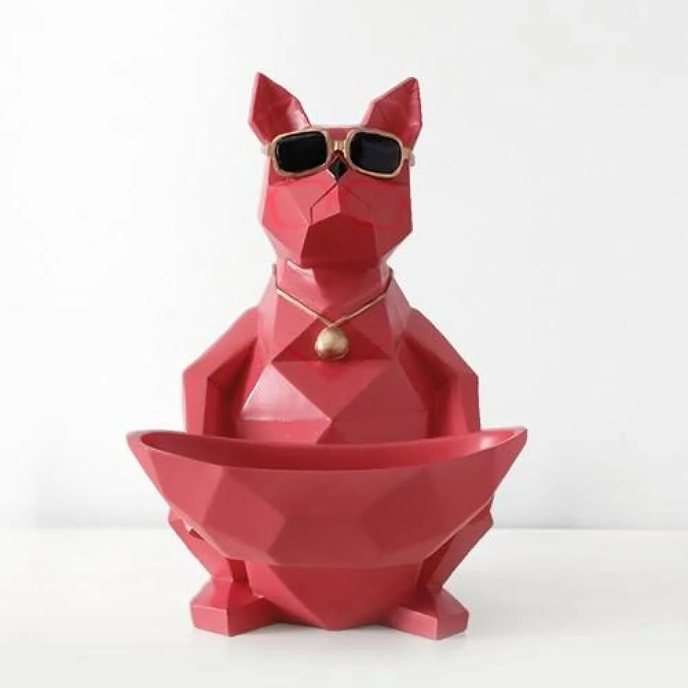 Cat Dog Figurines Resin Miniature Cute Ornaments for Home Office Decoration