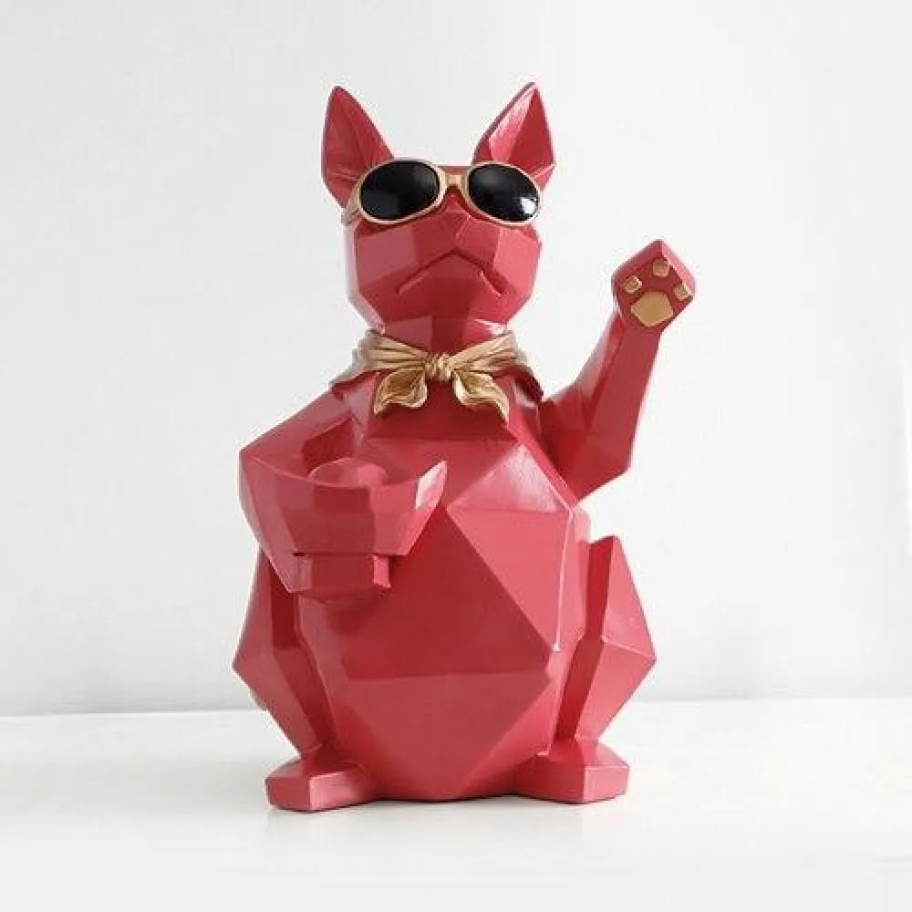 Cat Dog Figurines Resin Miniature Cute Ornaments for Home Office Decoration