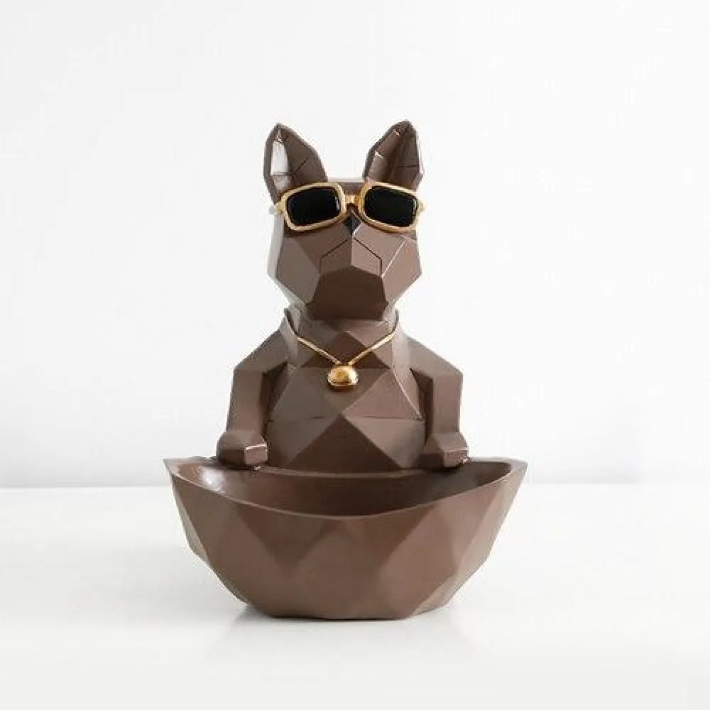 Cat Dog Figurines Resin Miniature Cute Ornaments for Home Office Decoration