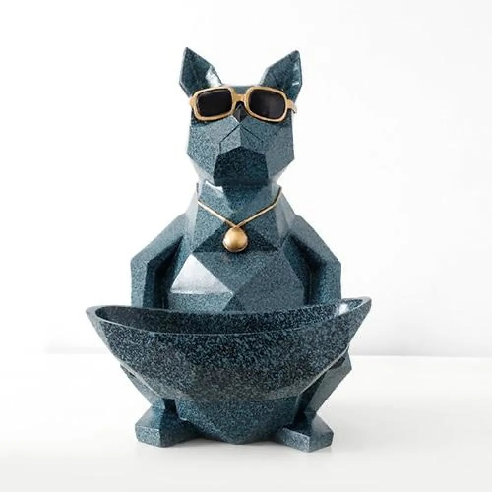 Cat Dog Figurines Resin Miniature Cute Ornaments for Home Office Decoration