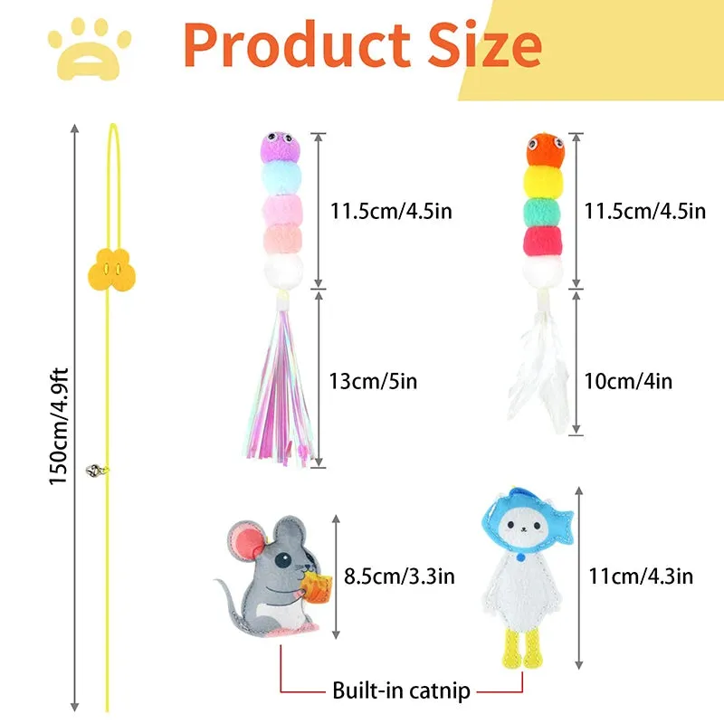 Cat Door Hanging Toys