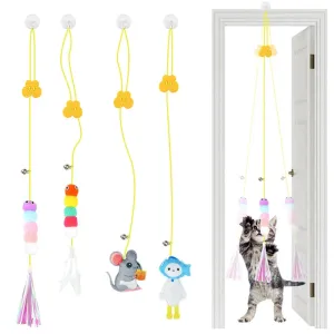 Cat Door Hanging Toys