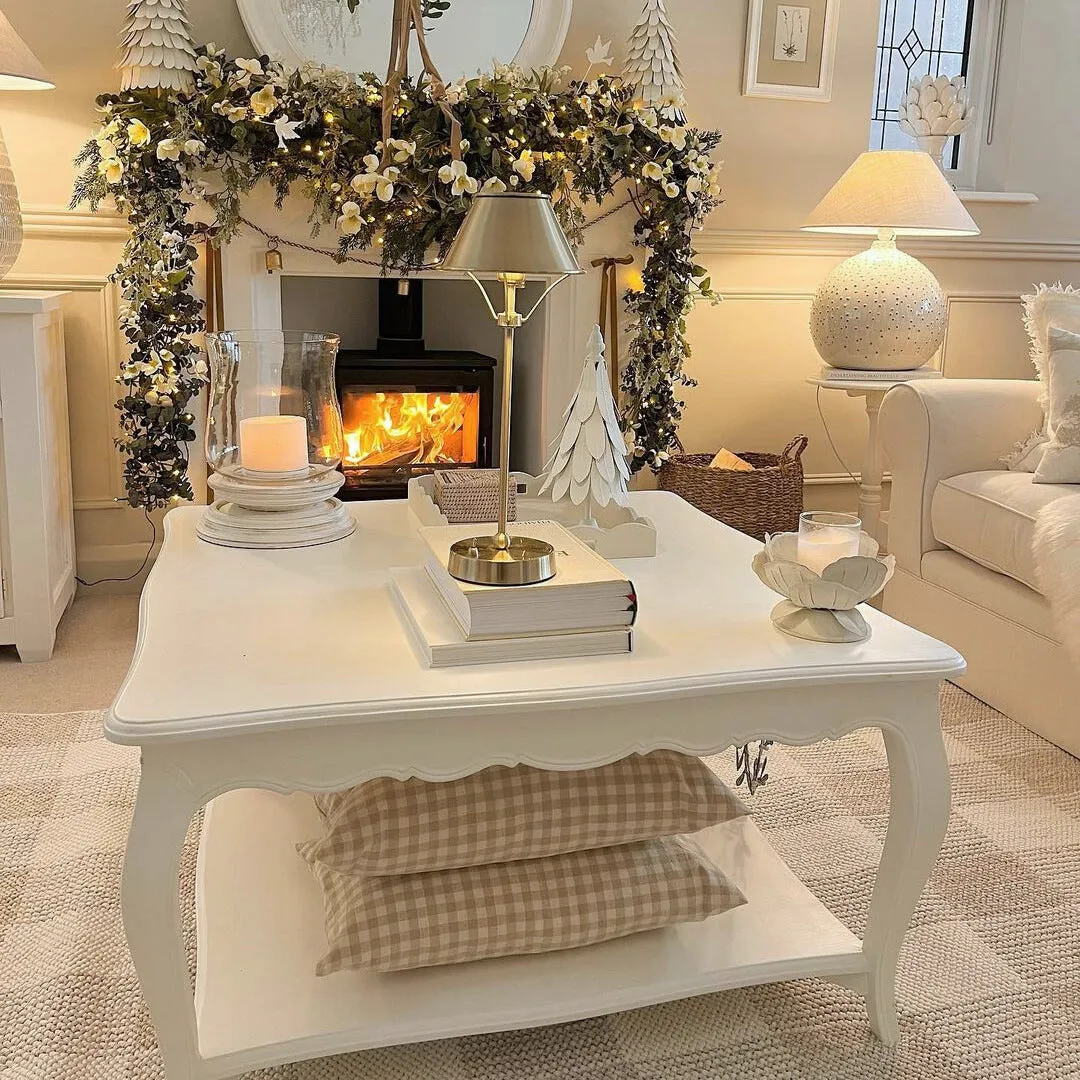 Chunky Beige Wool Style Rug - Etta