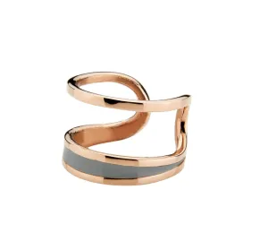 Dyrberg/Kern Ring Frames RoseGold Grey
