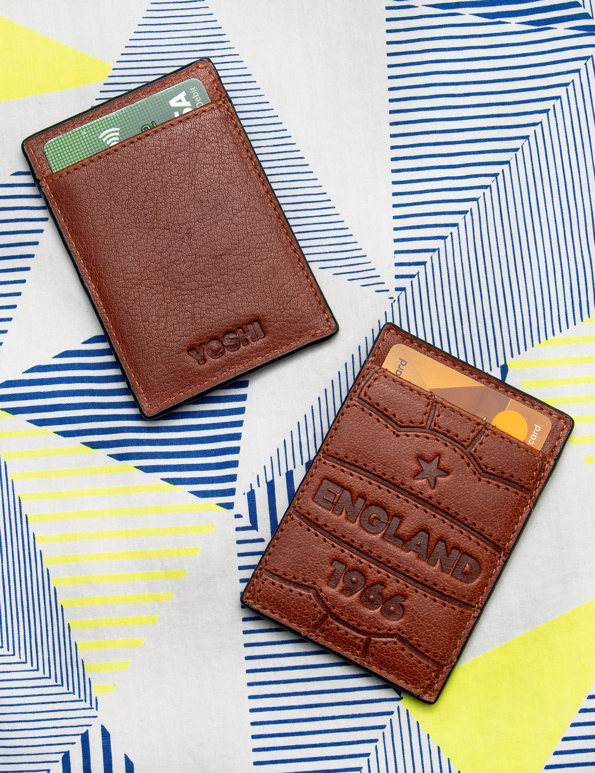 England Legends 1966 Compact Leather Card Holder