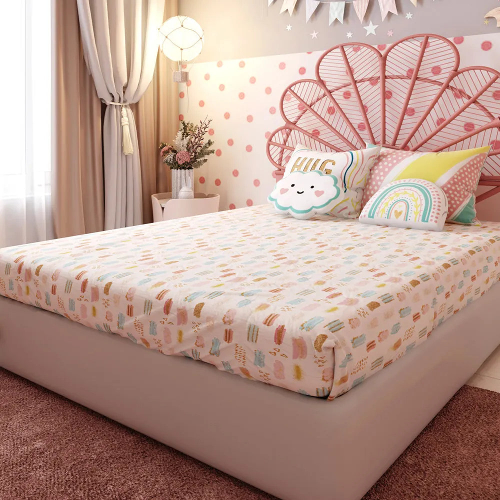 Fancy Fluff Kids Bedsheet Set  Boho Vibes - Single/Double
