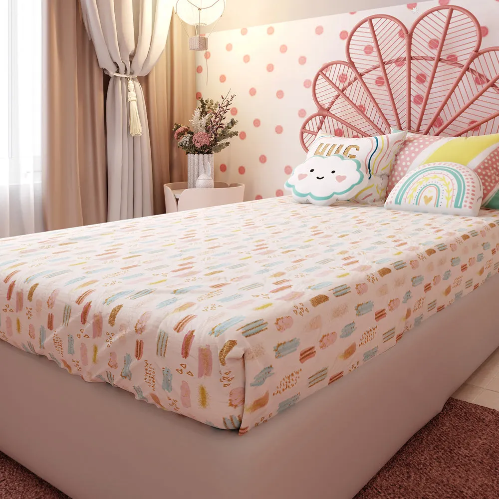 Fancy Fluff Kids Bedsheet Set  Boho Vibes - Single/Double