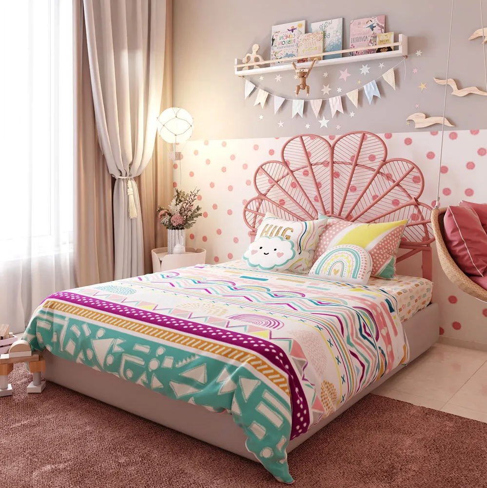 Fancy Fluff Kids Comforter   Boho Vibes - Single/Double