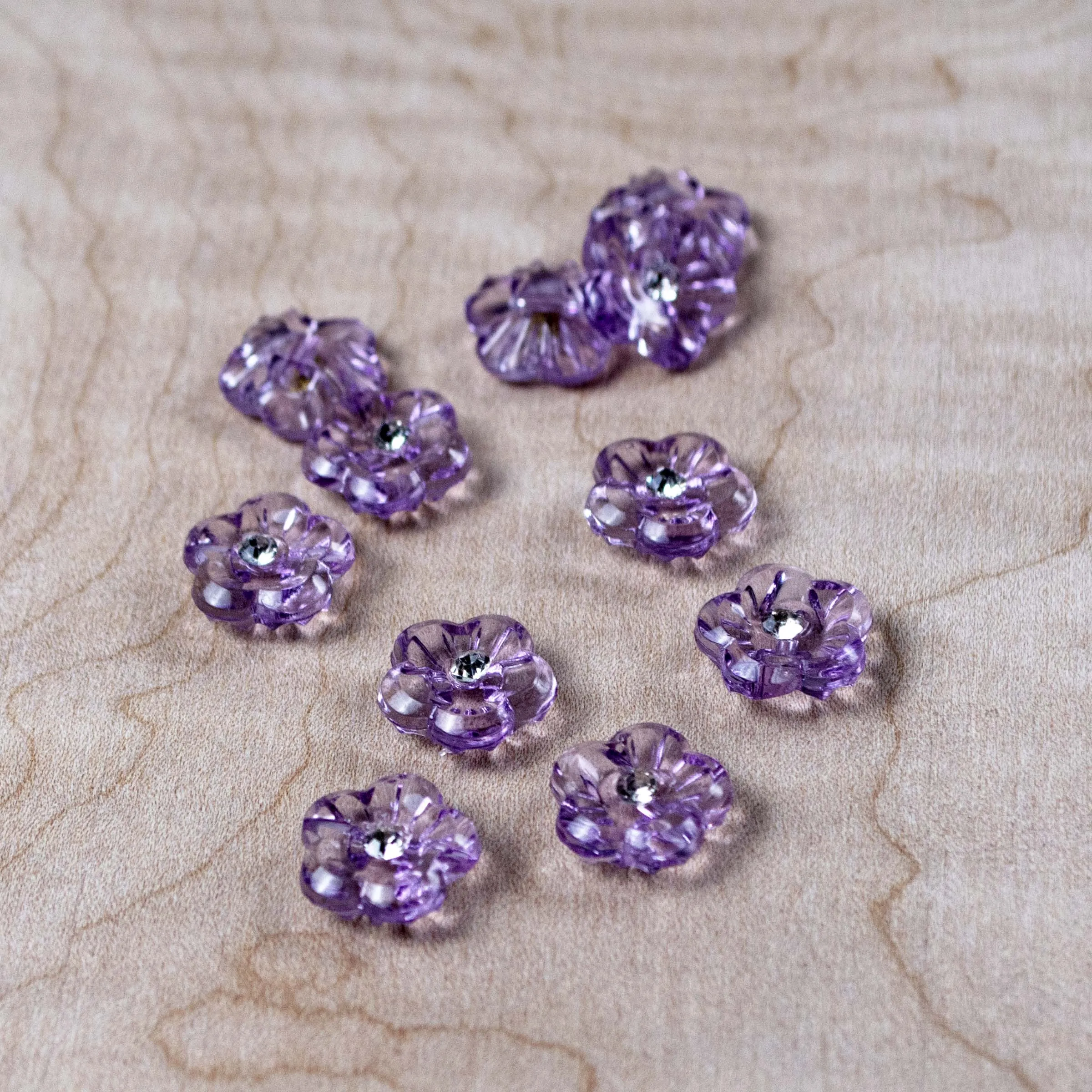 Glitter Blossom Button