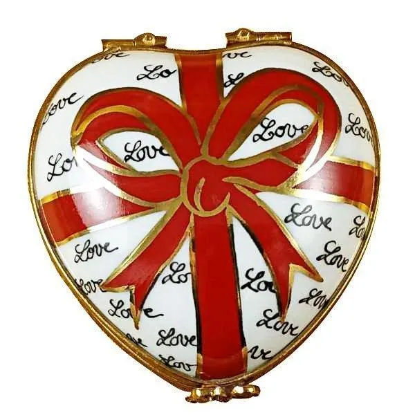 Heart with Red Bow & Three Candies
