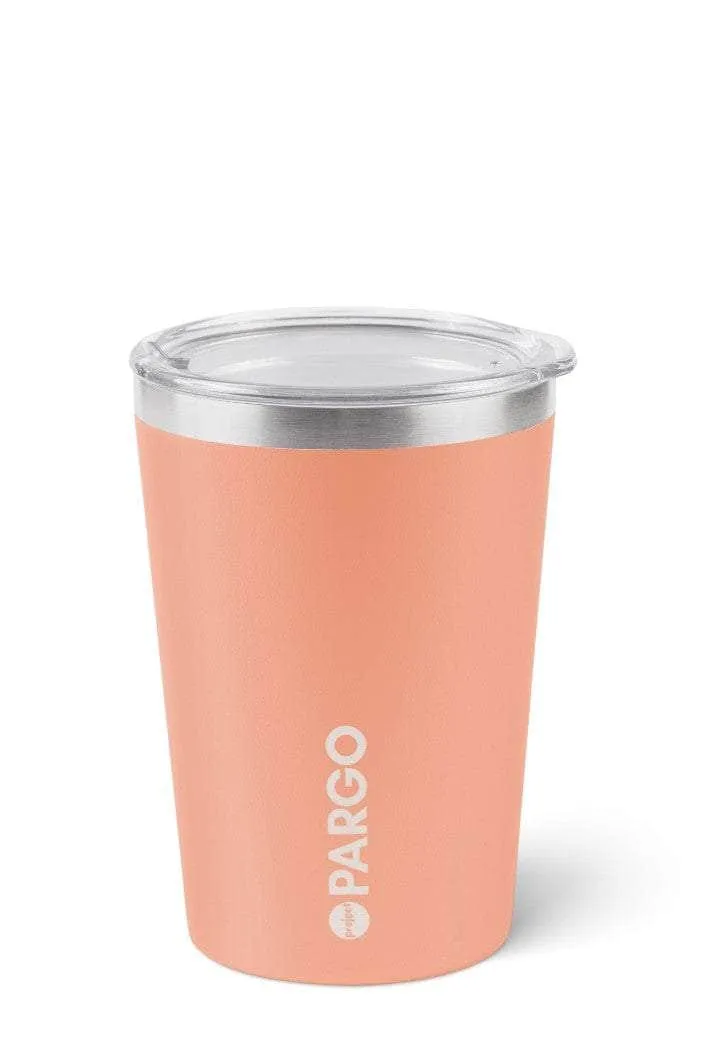 Insulated Coffee Cup 12oz Coral Pink