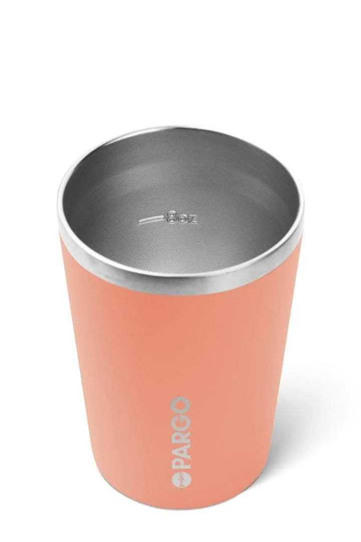 Insulated Coffee Cup 12oz Coral Pink
