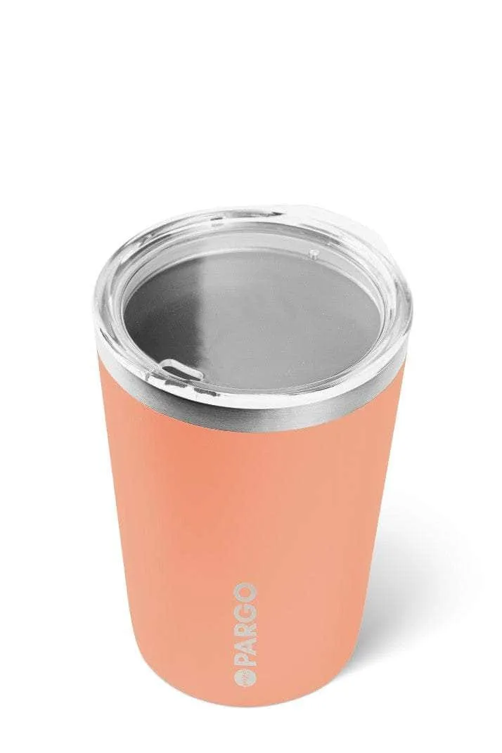 Insulated Coffee Cup 12oz Coral Pink
