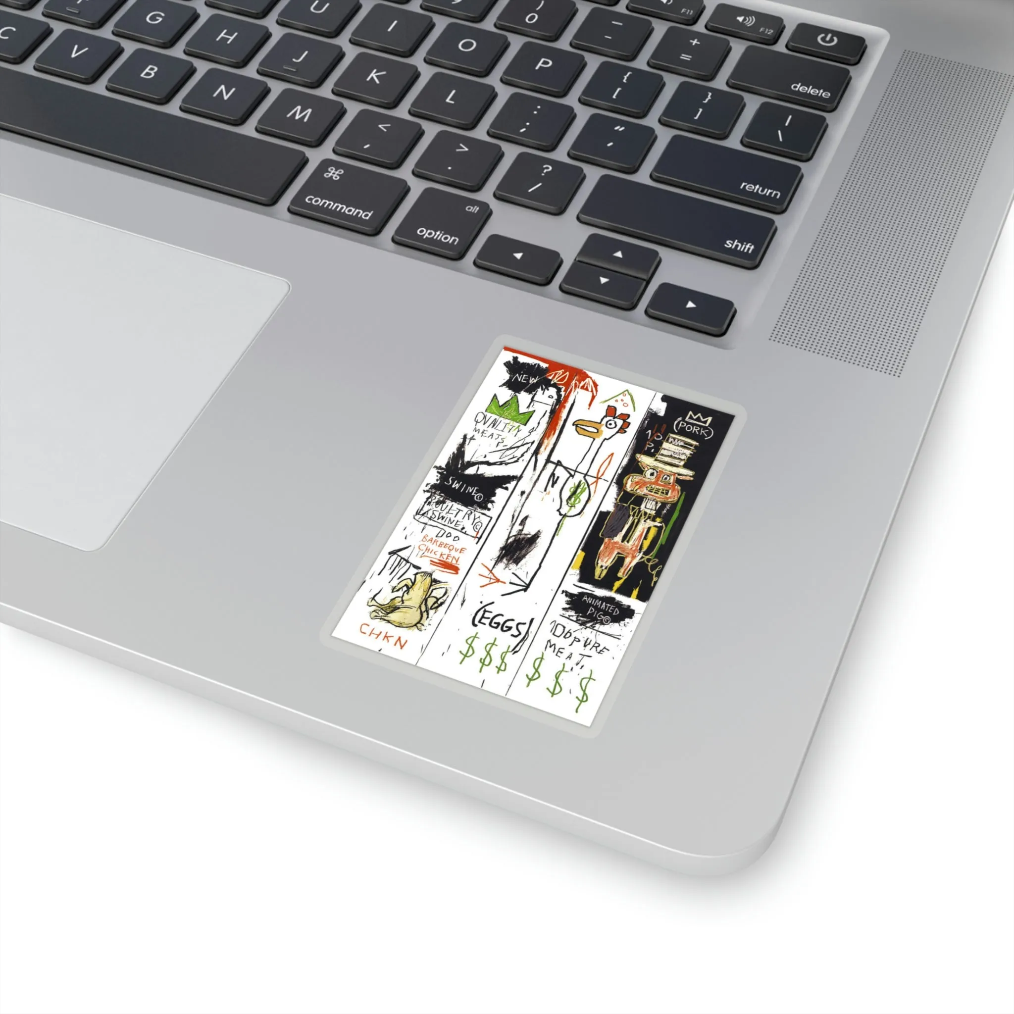 Jean-Michel Basquiat "Quality Meats for the Public" Artwork Vinyl Sticker