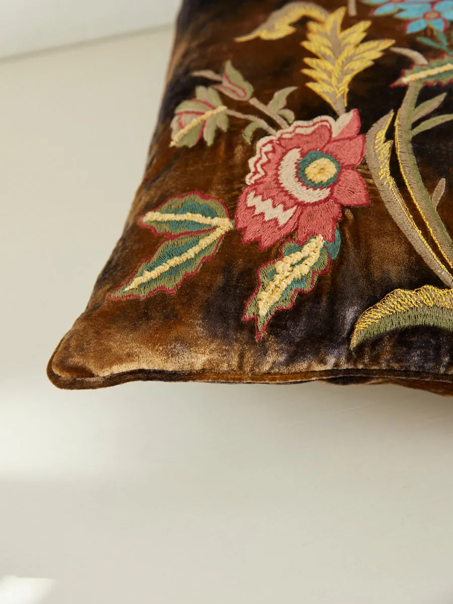 Lola Cushion in Shaded Brown 45x45