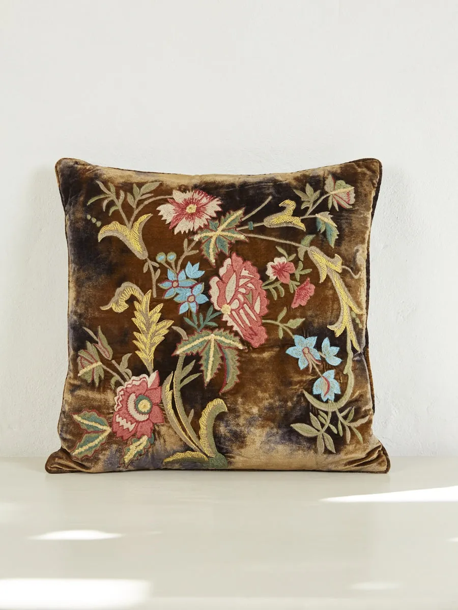 Lola Cushion in Shaded Brown 45x45