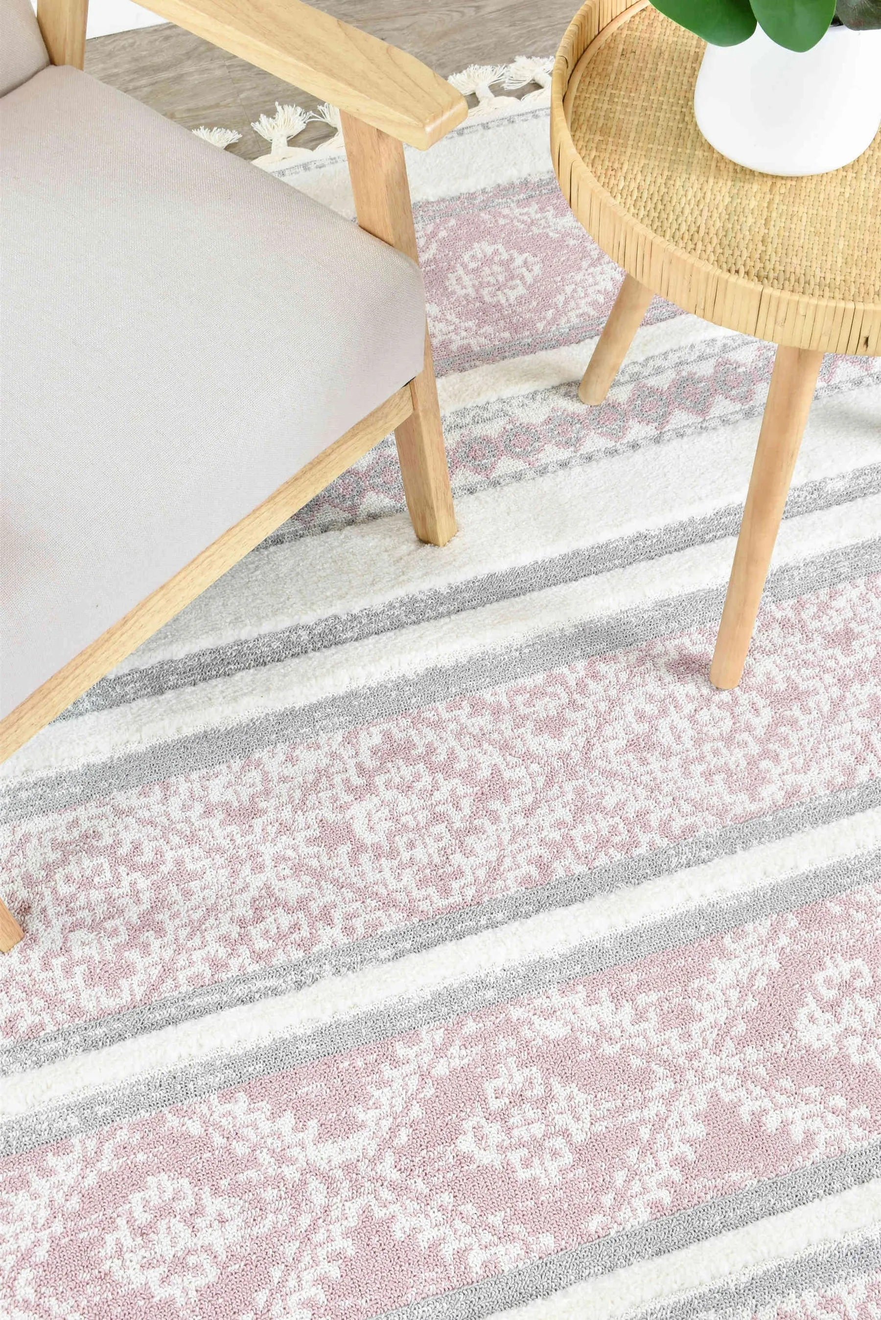 Mia B0359A Pink Rug by Austex