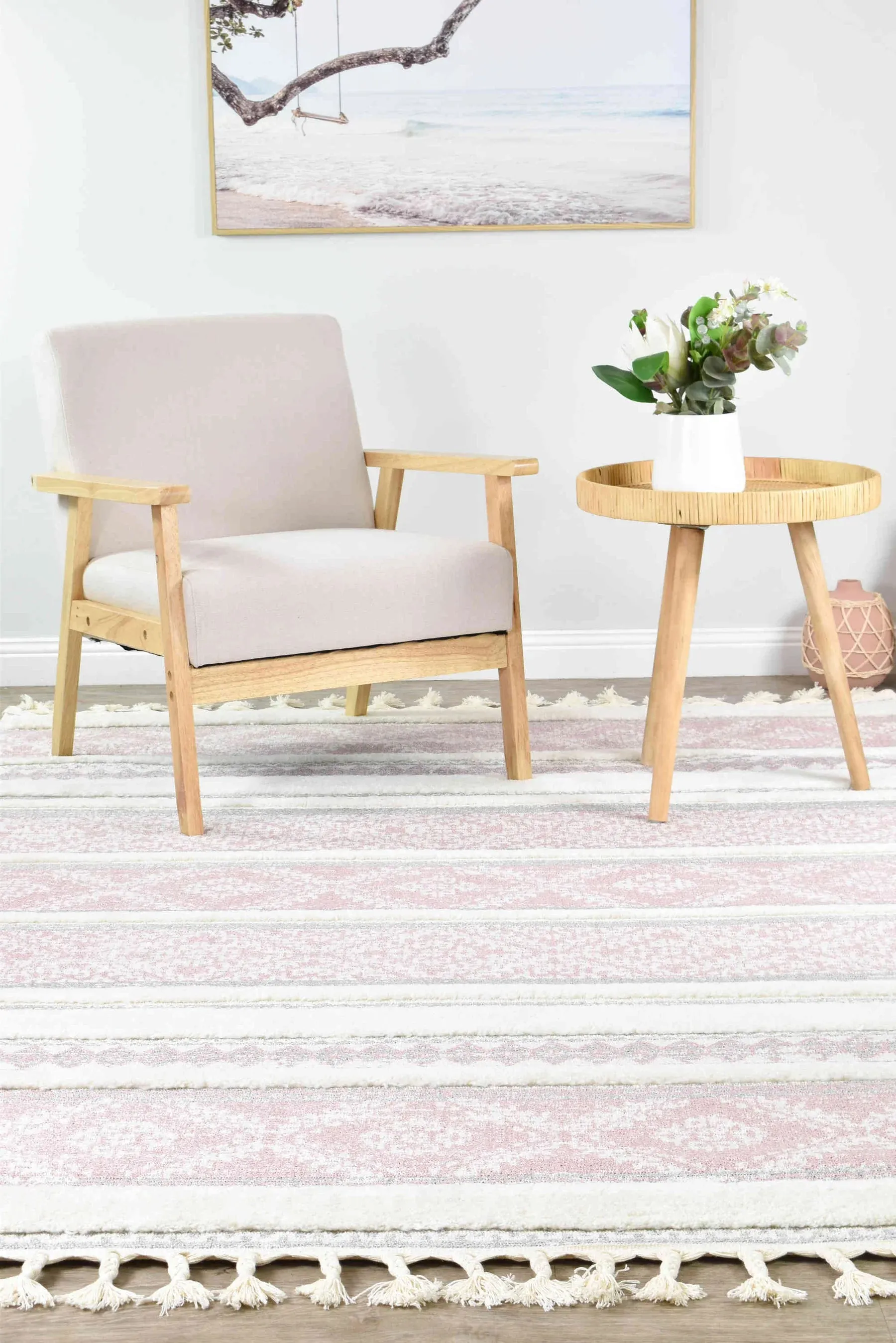 Mia B0359A Pink Rug by Austex