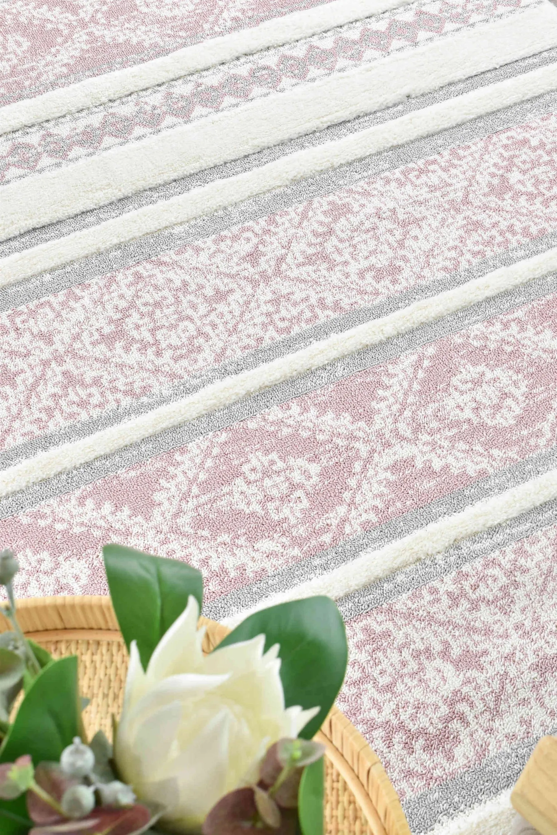 Mia B0359A Pink Rug by Austex