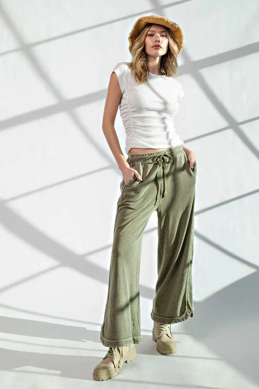 Mindy Mineral Wash Pants (2 color choices)