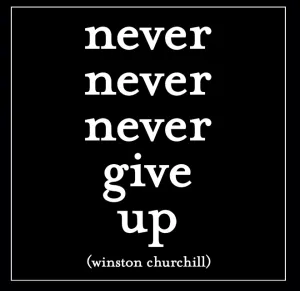Never Give Up Magnet