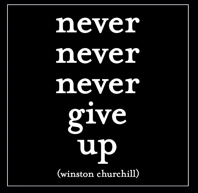Never Give Up Magnet