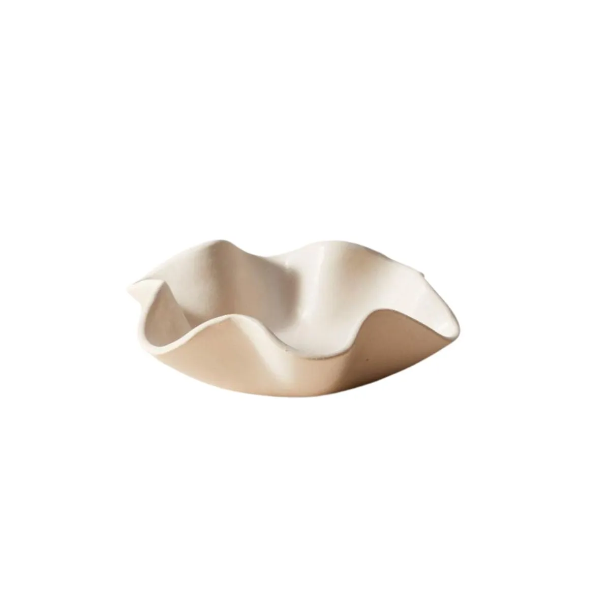 Organic Ceramic Catchall, Medium, Blanc
