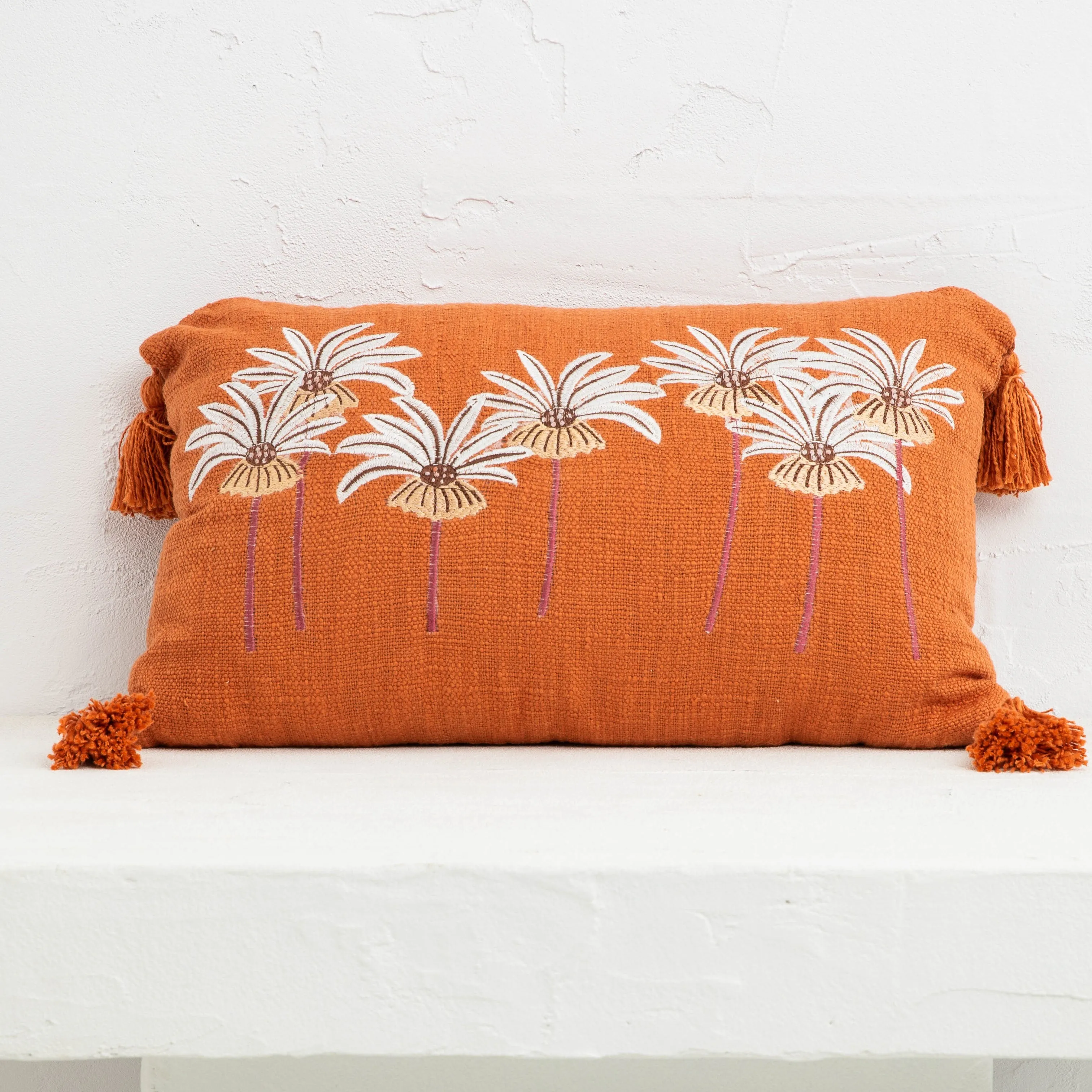 Palm Beach Cushion - Tan   Vanilla