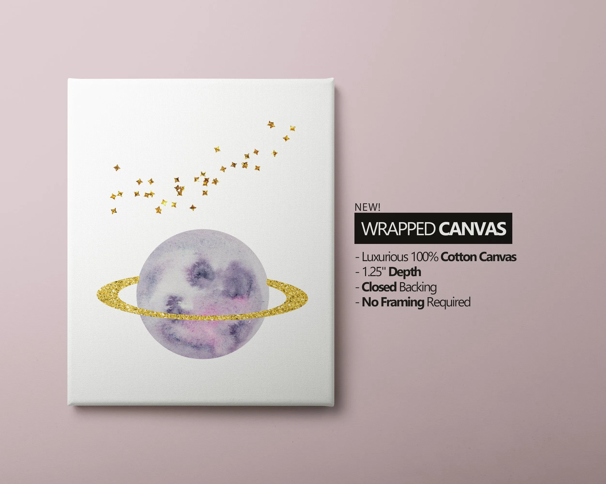 Personalized Purple Planet Set of 3 Nursery Art Prints, Wall Art, Galaxy Nursery Decor, Play Room, Girl space Baby Room Ideas, 137