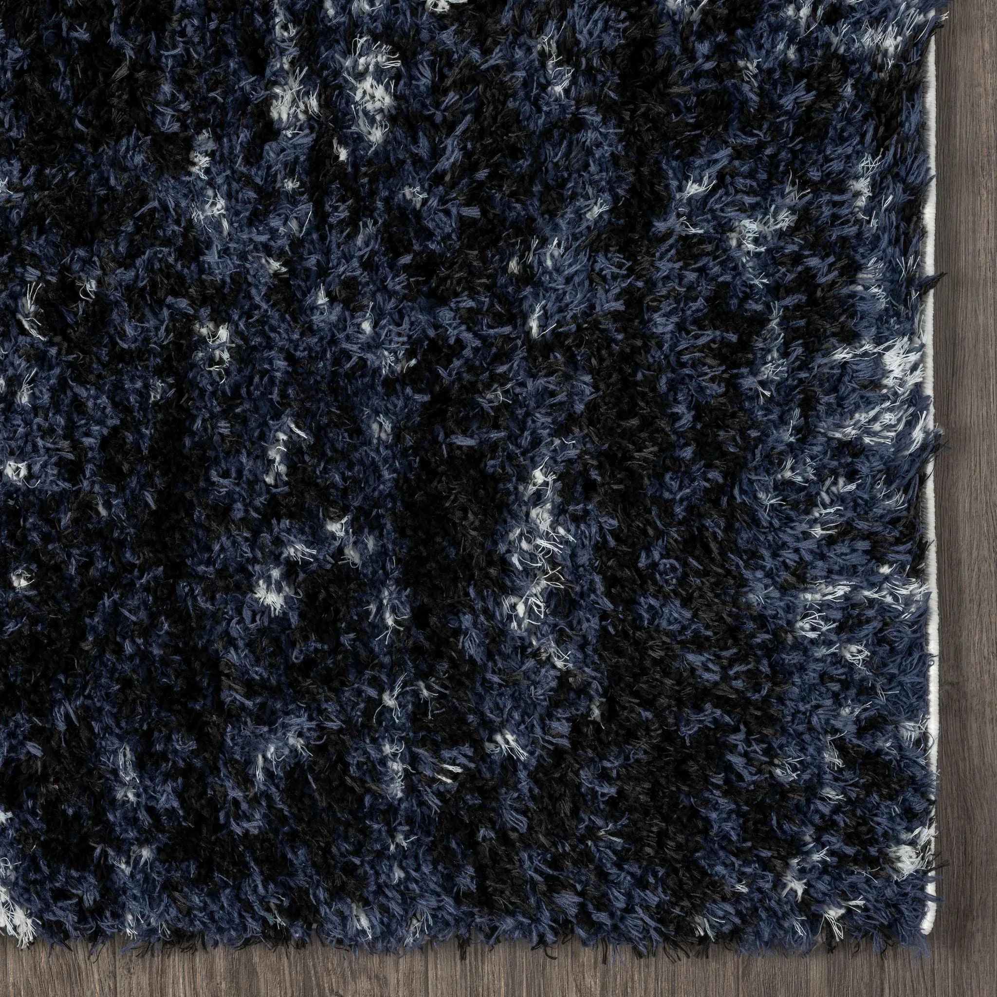 Plushy 386 Lava Navy Runner Rug - Sleek Hallway Rug