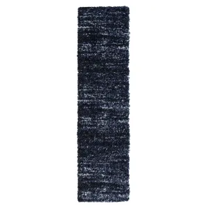 Plushy 386 Lava Navy Runner Rug - Sleek Hallway Rug