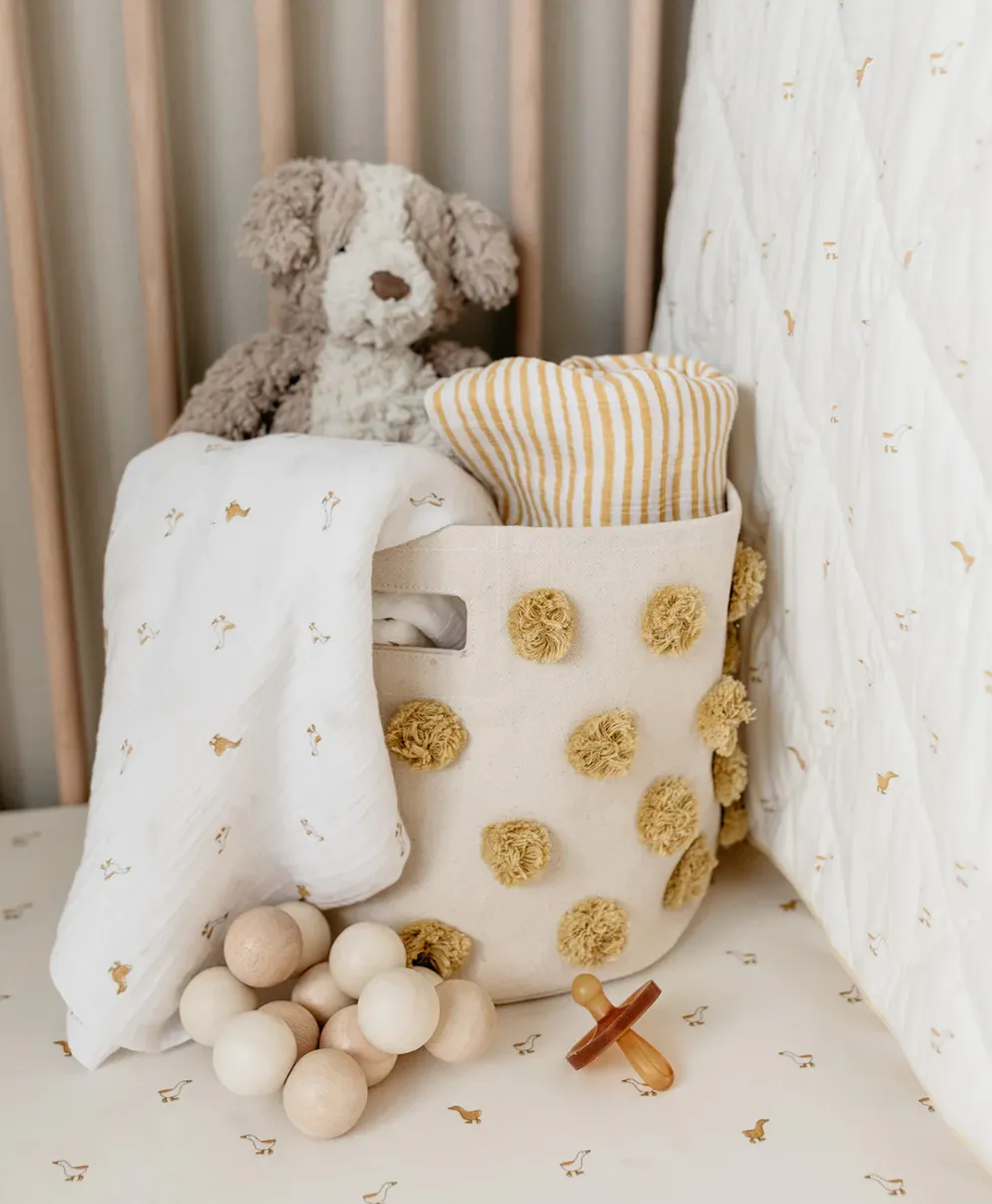 Pom Pom Basket, Marigold