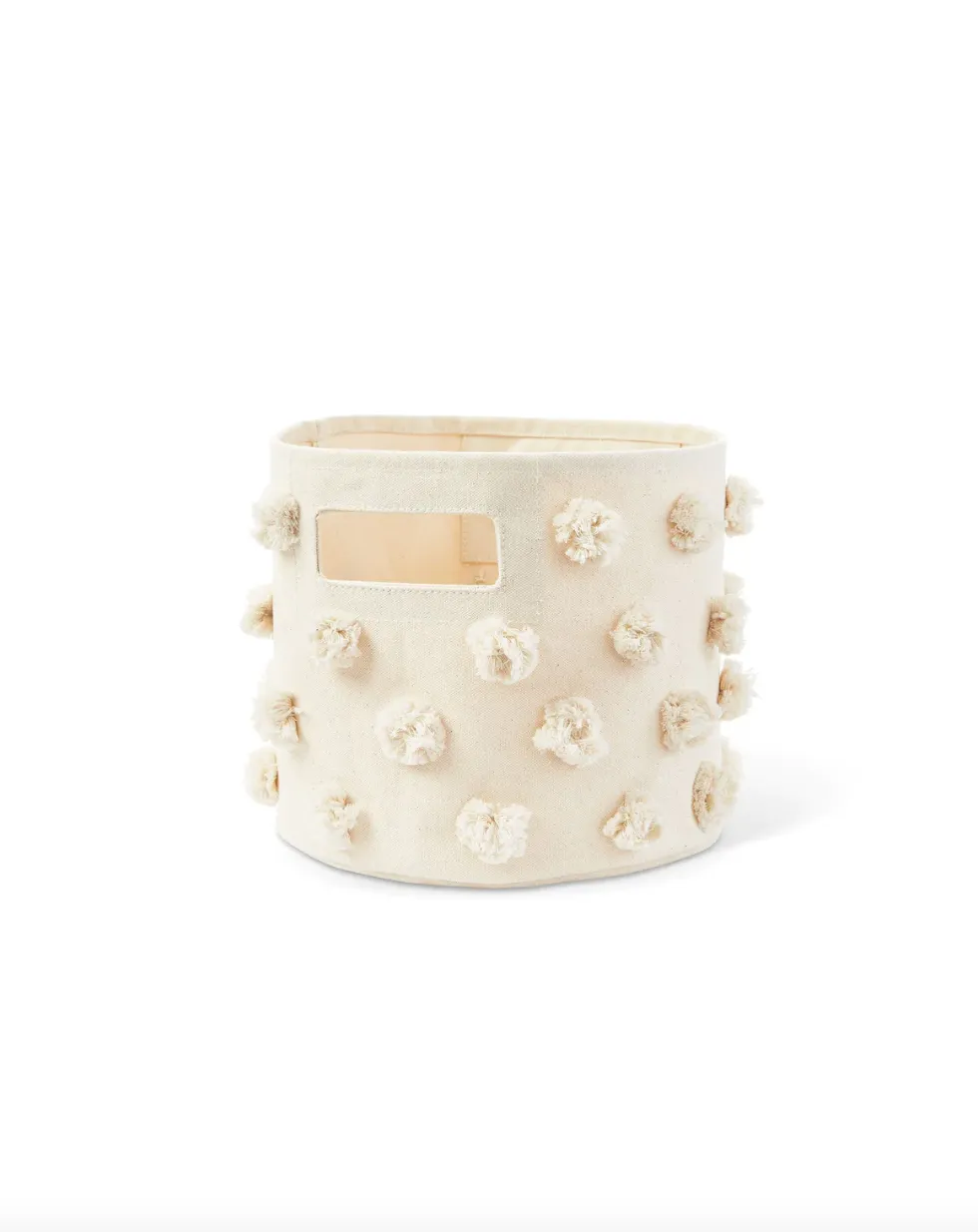 Pom Pom Basket, Natural
