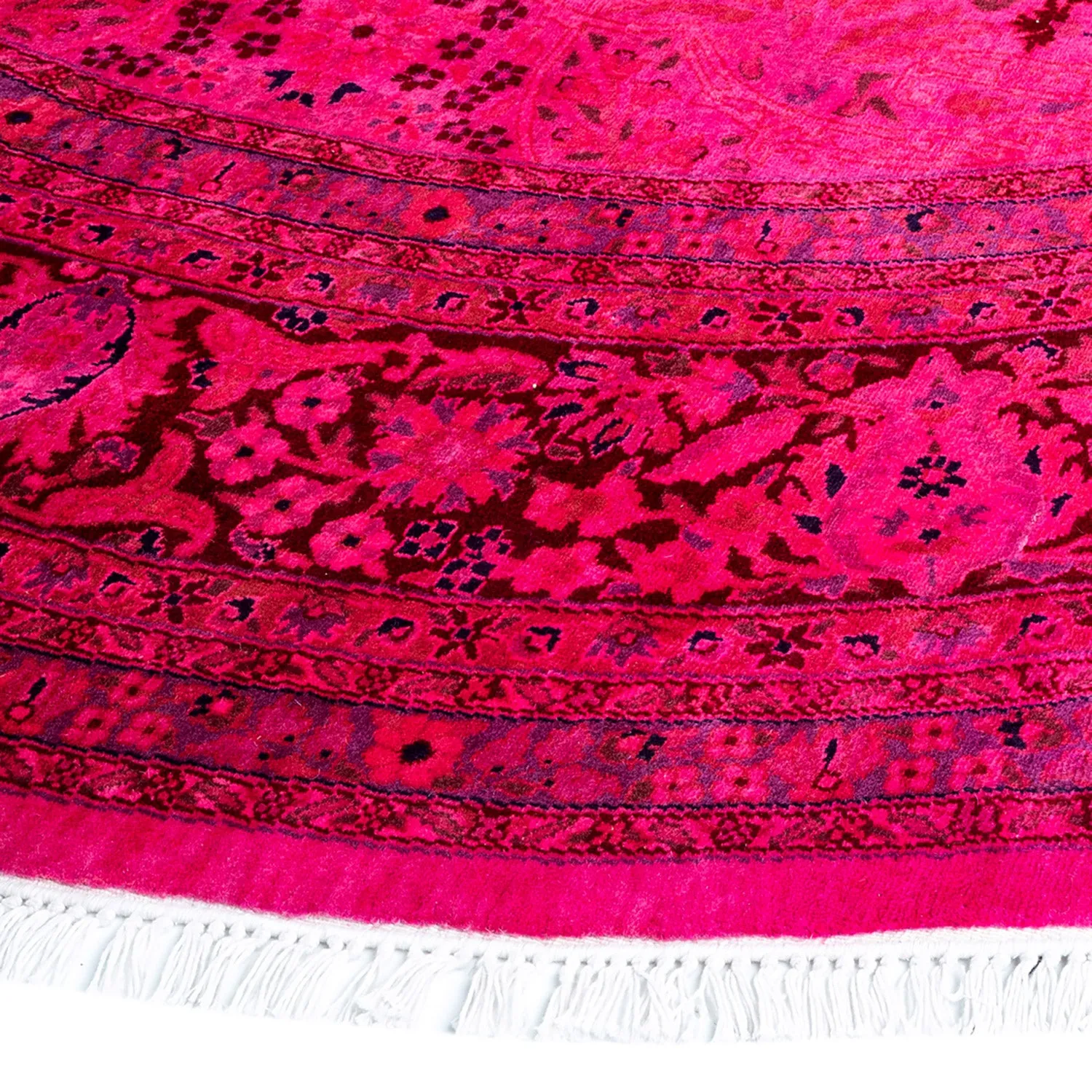 Purple Samsara Wool Rug - 7'1" Round