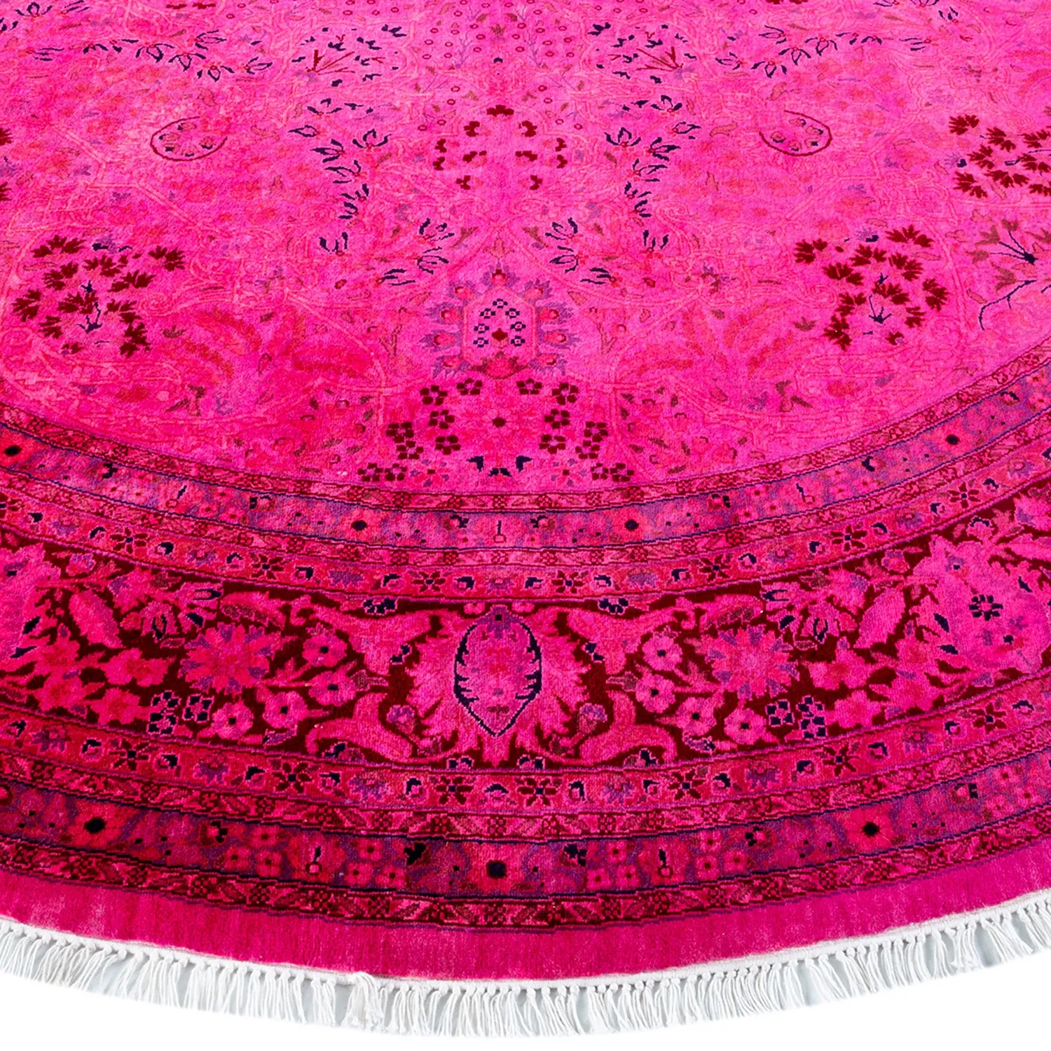 Purple Samsara Wool Rug - 7'1" Round