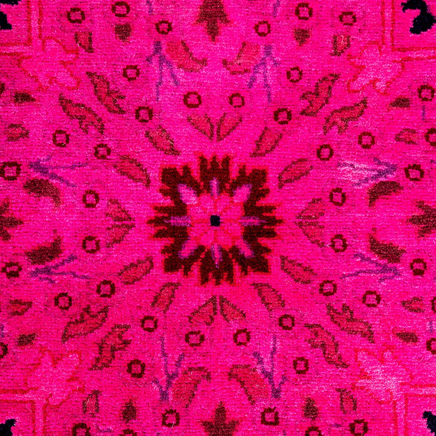 Purple Samsara Wool Rug - 7'1" Round