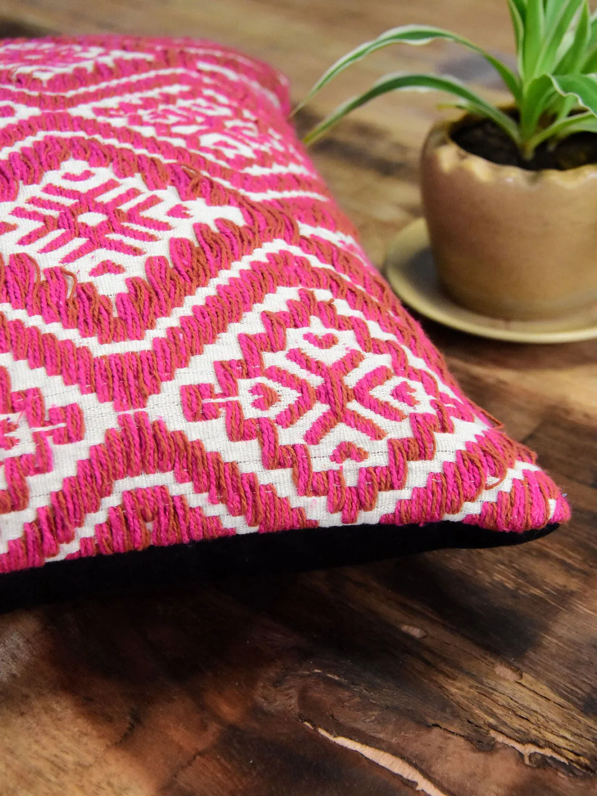 Rectangular Floral Printed Cushion Cover