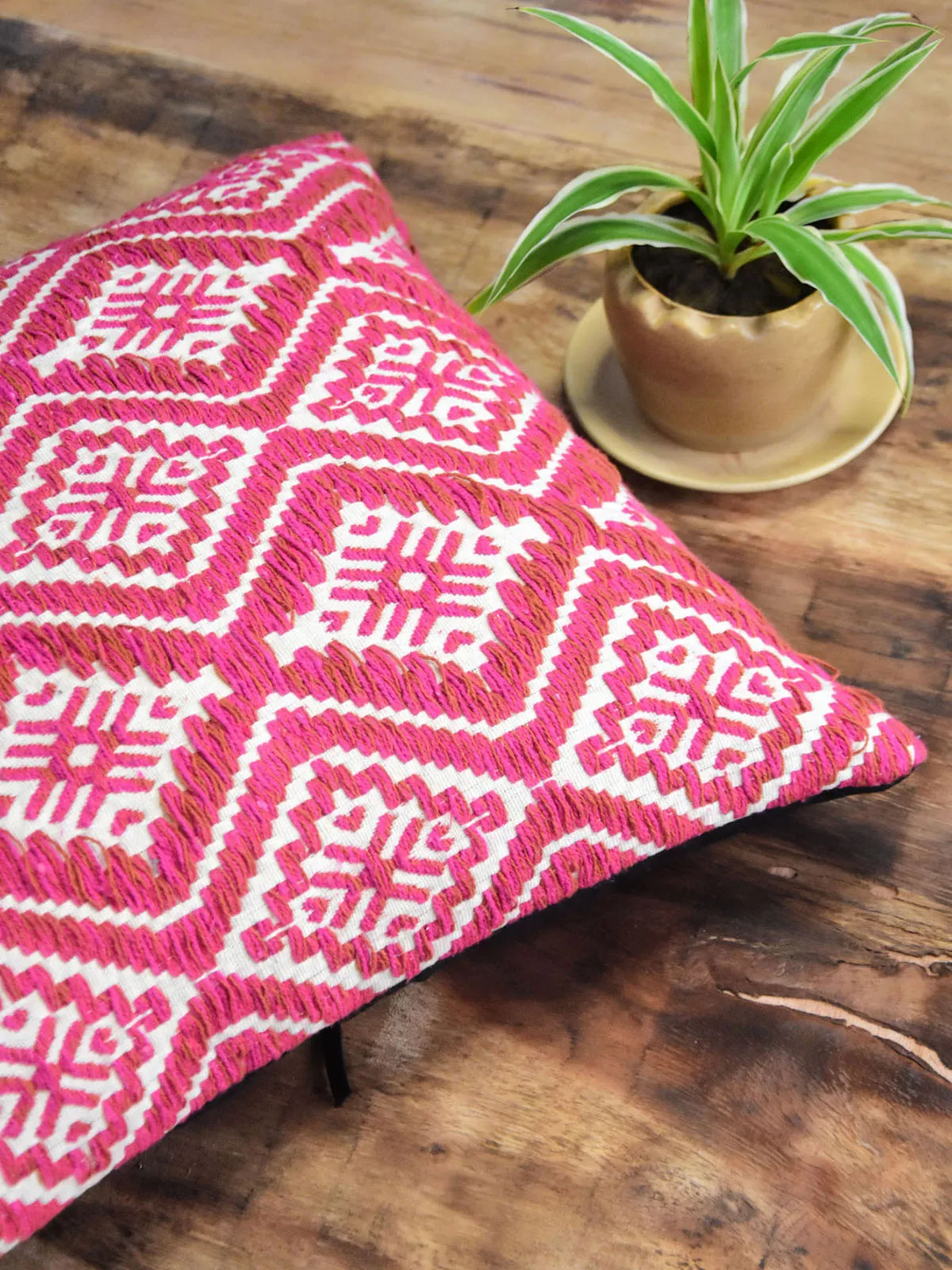Rectangular Floral Printed Cushion Cover