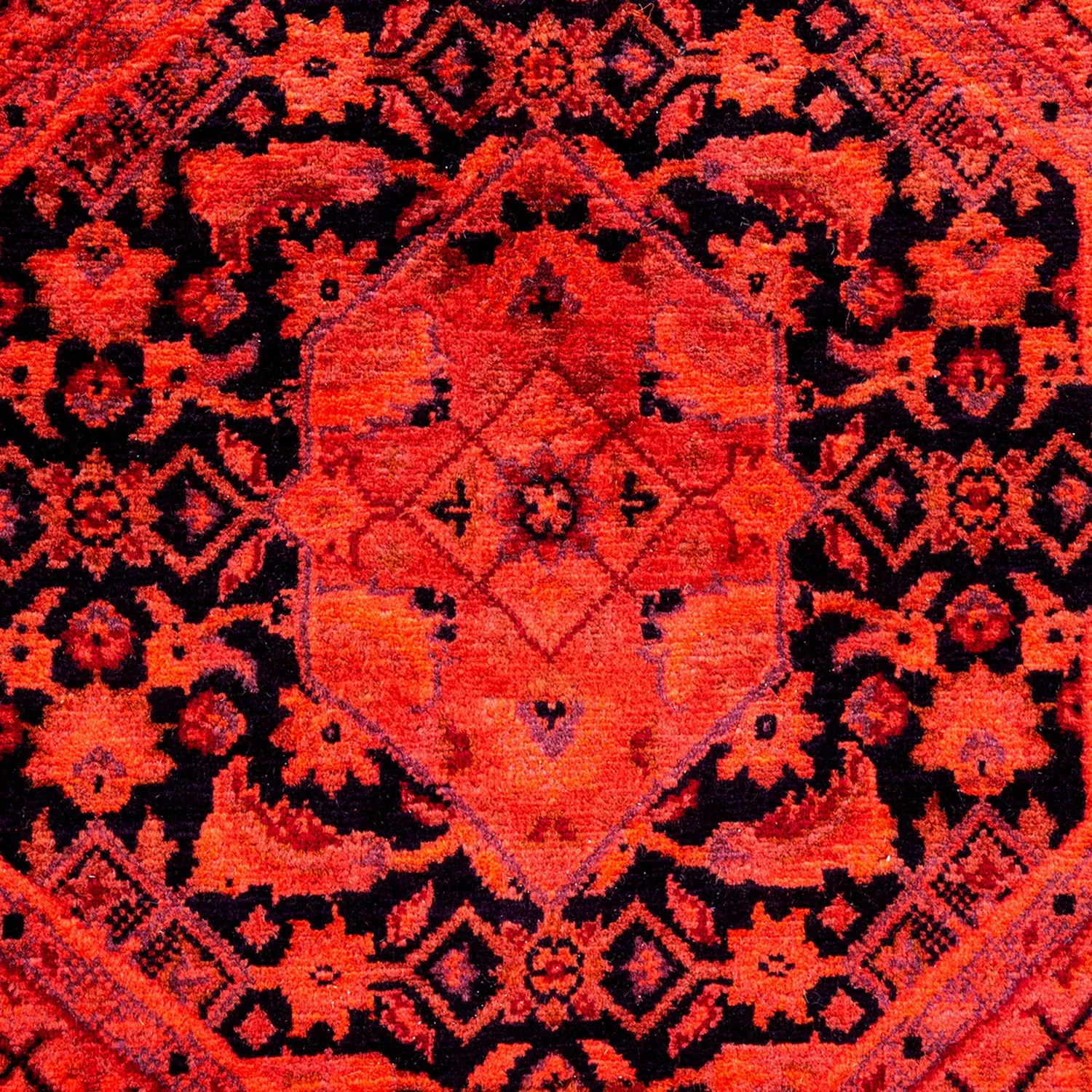 Red Samsara Wool Rug - 6'8" x 6'8"