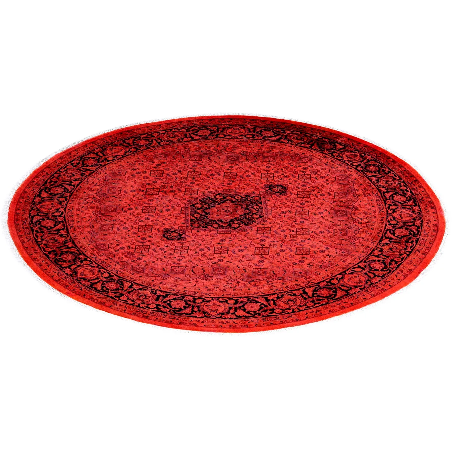Red Samsara Wool Rug - 6'8" x 6'8"