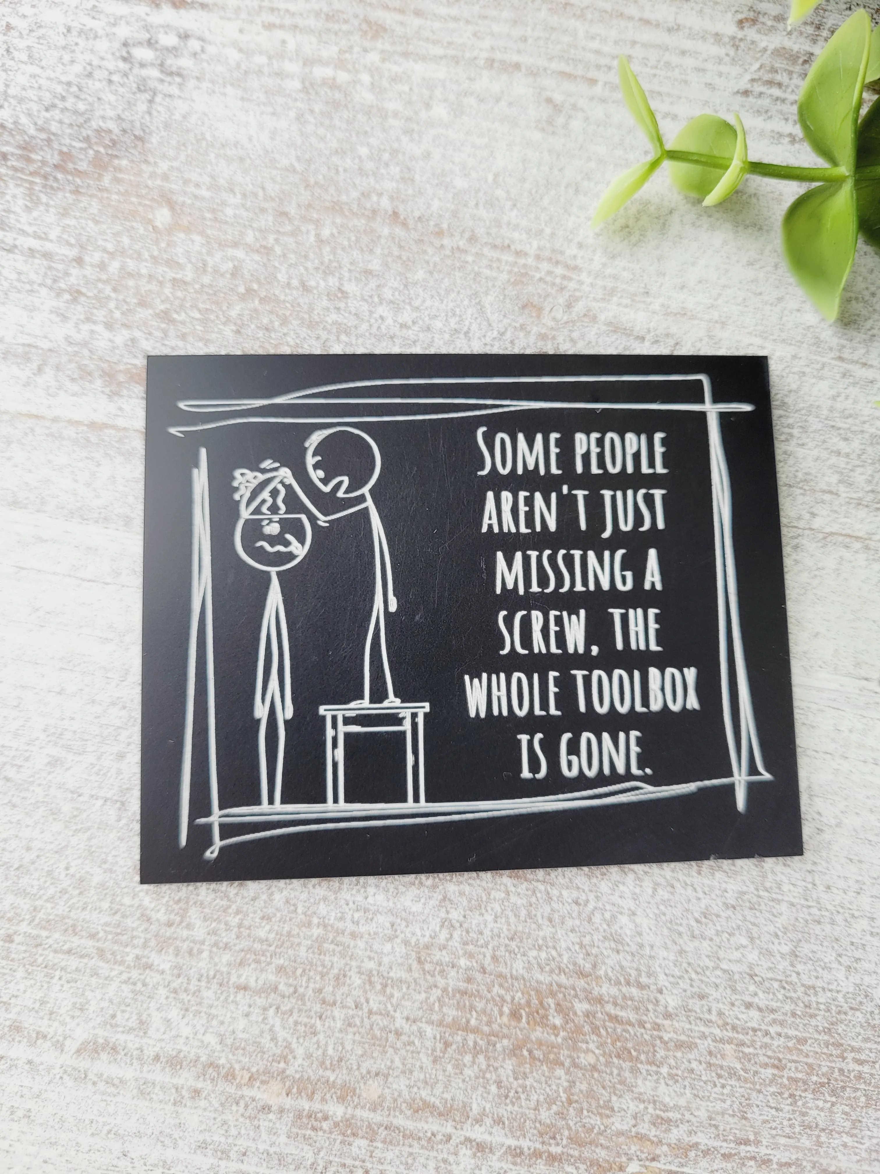 Rough Cut Dezigns, Stick Man Magnets