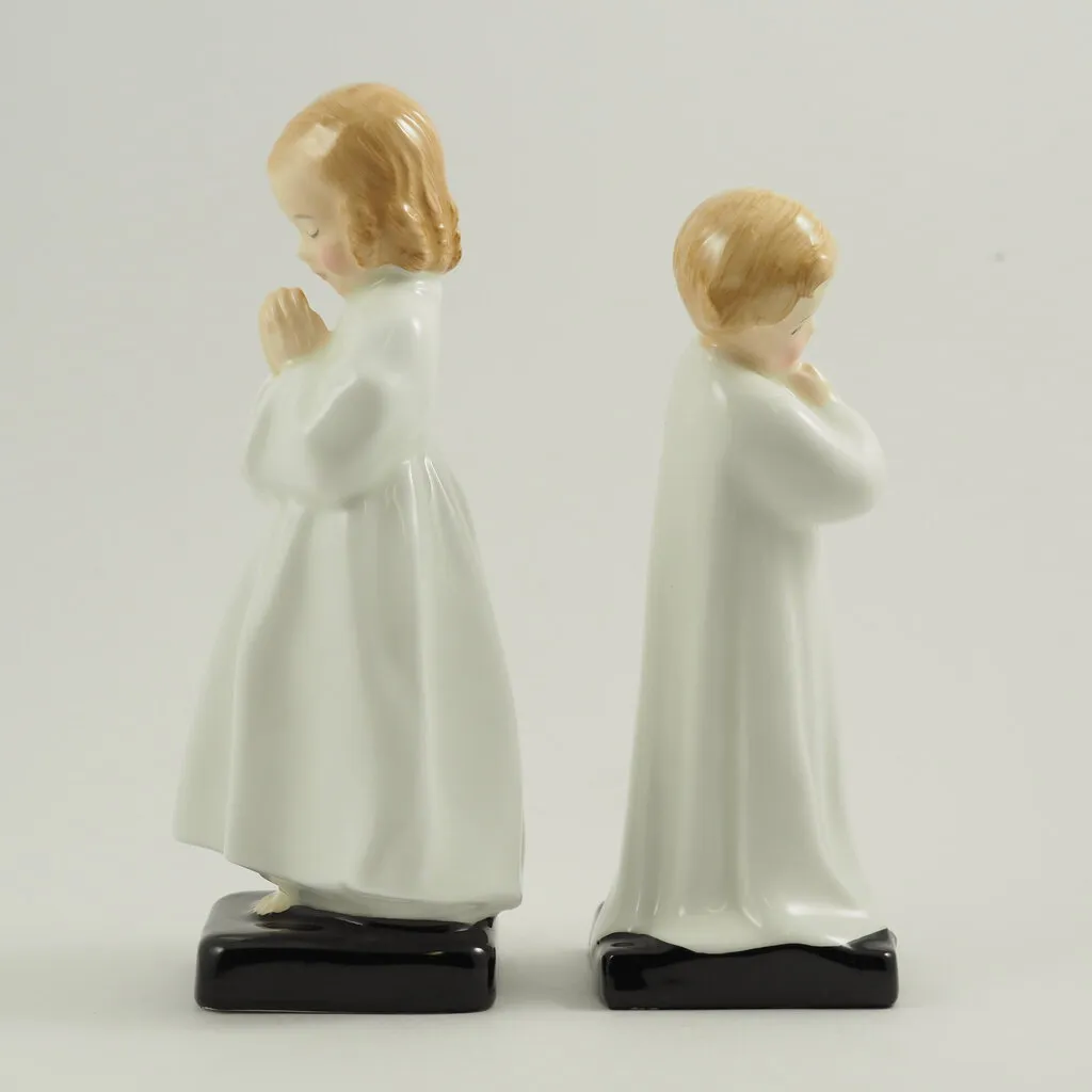 Royal Doulton Pair Figurines “Bedtime & Darling” HN1978 HN1985 /b