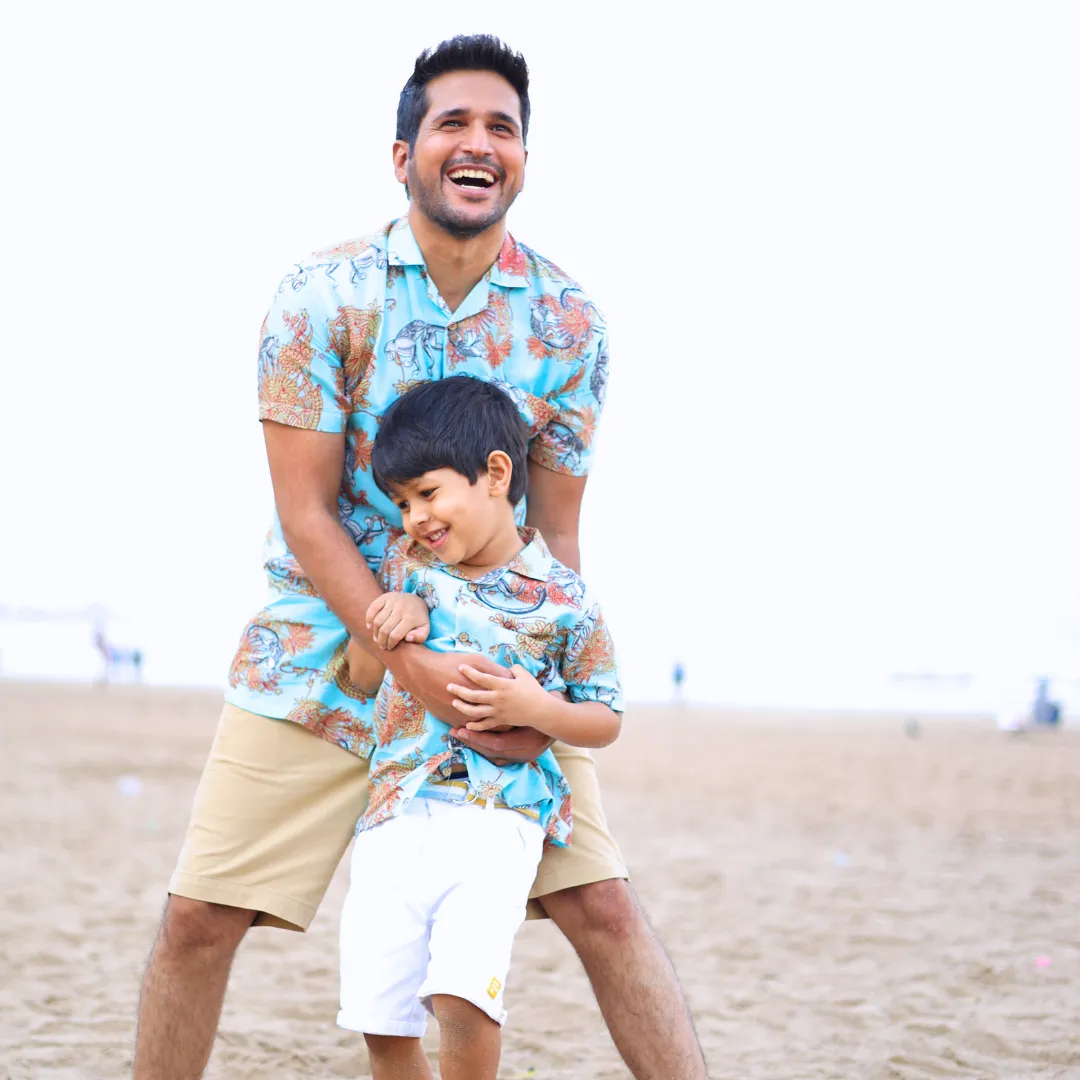 Summer Shirt | Funky Monkey Blue