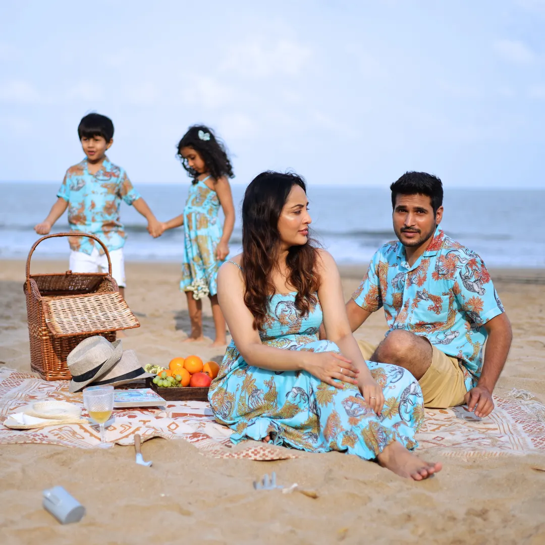 Summer Shirt | Funky Monkey Blue
